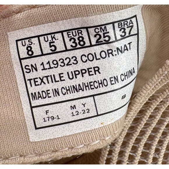 Skechers Cali Womens Wedge Sandals Size 8.5 Beige Textile Upper Luxe Foam - Picture 6 of 8